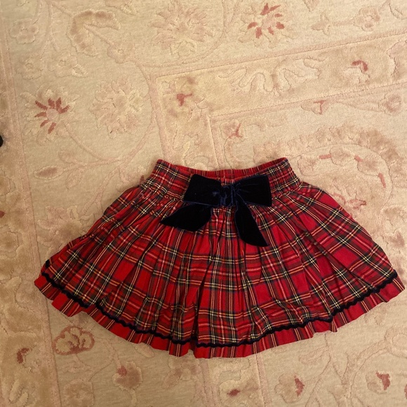 Traditional plaid flounce mini skirt - Picture 1 of 1